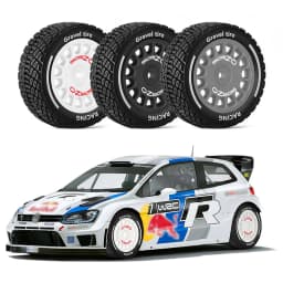 1:14 Rc Rally Rubber Tires & Plastic Wheel Rims 12mm Hex for MJX 14301 14302 14303 14304 Tamiya1/14 Scale RC On Road Car 4pcs