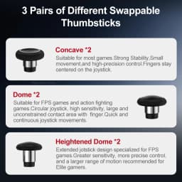GameSir G7 Pro 8K Carrying Case for G7 Pro Wuchang ZZZ Aimlabs Champion Edition with 3 Pairs Swappable Thumbsticks Handy Bag