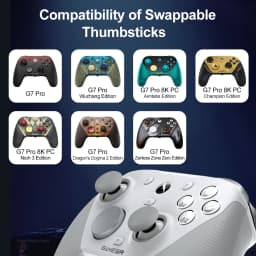 GameSir G7 Pro 8K Carrying Case for G7 Pro Wuchang ZZZ Aimlabs Champion Edition with 3 Pairs Swappable Thumbsticks Handy Bag