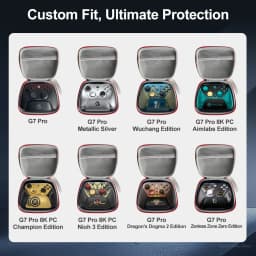 GameSir G7 Pro 8K Carrying Case for G7 Pro Wuchang ZZZ Aimlabs Champion Edition with 3 Pairs Swappable Thumbsticks Handy Bag