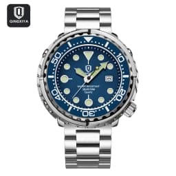 QINGXIYA Brand New Fashion Mens Watches Luxury Stainless Steel Waterproof Luminous Quartz Watch for Men Calendar Clock Relogio