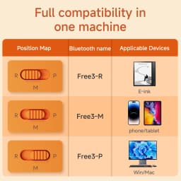 Free3 Three Button Bluetooth Page Turner Keypad Portable Remote Controller For E-Book Take Photo Music Video Switching