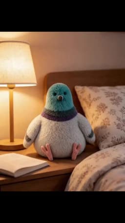 20cm Chubby Pigeon Plushie Skin-friendly Soft Companion Doll Headboard Decoration Item Plush Toys Occasions Gifts For Children