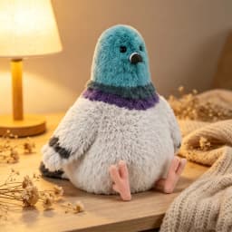20cm Chubby Pigeon Plushie Skin-friendly Soft Companion Doll Headboard Decoration Item Plush Toys Occasions Gifts For Children