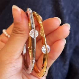 OKLA Planet Solitaire Bangles 100% 925 Sterling Silver High Carbon Diamond Cuff Bracelet for Women Engagement Gift Fine Jewelry