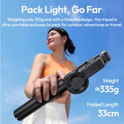 Ulanzi TT88 Overhead Selfie Stick 1.44M with MagSafe Clamp Photograph Tripod for Phone Livestreaming Vlog with Remote Control Double Cold Shoe Remote Controller Light Desktop Shoot Mantis Bracket