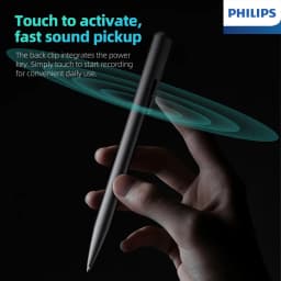 Philips VTR5910 Portable Digital Voice Recorder Replaceable Refill One-click Recording Recorder Pen for Teaching Meetings Record