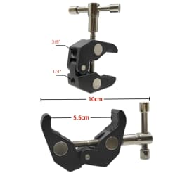 Metal Magic Arm 11 Inch Articulating With Super Clamp for Various Action Camera DSLR LCD Monitor LED Lights Cell Phone Accessery