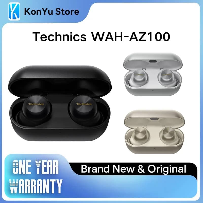 Technics EAH-AZ100 True Wireless Earbuds Magnetic Fluid Driver Hi-Res LDAC Audio Adaptive ANC Noise Cancelling Bluetooth 5.3