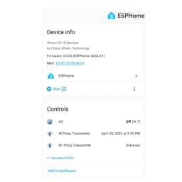IoTorero Made For ESPHome ESP32 IR + RF 433MHz Bridge Receiver Transmitter Works With Home Assistant