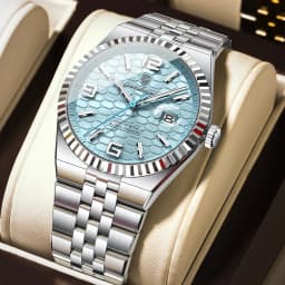 POEDAGAR Top Quartz Men Wristwatch Waterproof Stainless Steel Luminous Man Watch Date Fashion Exquisite Men's Watches Male Reloj