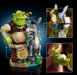 New Arrival 1403pcs Building Block Monster Donkey Puss in Boots animal Set Adult Assembly DIY Toys Holiday Party toys Gifts