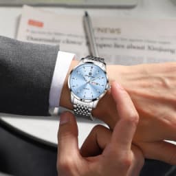 2026 New Top Brand Luxury Man Wristwatch Waterproof Luminous Date Men Watches Stainless Steel Quartz 43mm Men's Watch Male Reloj