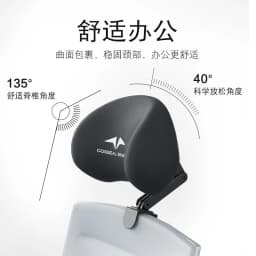 Chair Headrest Universal Ergonomic Office Chair Head Pillow Adjustable Support Cushion for Work Home School