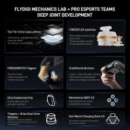 Flydigi Vader 5 Pro V2 Wireless Controller 4ms Low Latency FORCEFLEX Joystick 8 Remappable Buttons for NS Mobile TV PC