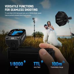 NEEWER QZ 2.4G TTL Wireless Flash Trigger For Sony/Canon/Nikon/Fujifilm Camera Godox IT32 V1 V100 AD200 Pro II Flash Transmitter