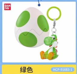 Bandai Gashapon Yoshi Super Mario Pendant Colorful Collectible Transparent Anime Figure Collection For Adult Hobby Collectors