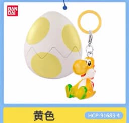 Bandai Gashapon Yoshi Super Mario Pendant Colorful Collectible Transparent Anime Figure Collection For Adult Hobby Collectors