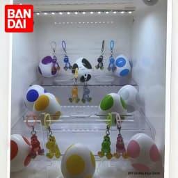 Bandai Gashapon Yoshi Super Mario Pendant Colorful Collectible Transparent Anime Figure Collection For Adult Hobby Collectors