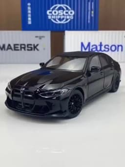 1:24 BMW M3 G80 Coupe Alloy Sports Car Model Diecasts Metal Racing Car Vehicles Model High Simulation Sound and Light Kids Gifts