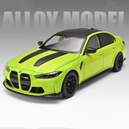 1:24 BMW M3 G80 Coupe Alloy Sports Car Model Diecasts Metal Racing Car Vehicles Model High Simulation Sound and Light Kids Gifts