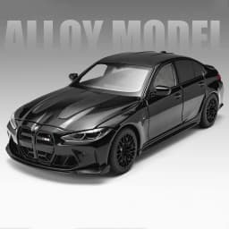 1:24 BMW M3 G80 Coupe Alloy Sports Car Model Diecasts Metal Racing Car Vehicles Model High Simulation Sound and Light Kids Gifts