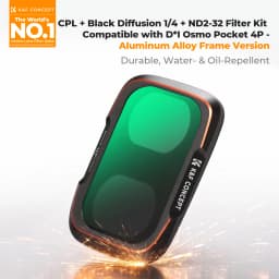 K&F Concept ND Filter for DJI OSMO Pocket 4 Pro ND2-32 ND32-512 CPL Filter 1/4 Black Mist Filter OSMO 4P Action Camera Filter