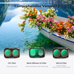 K&F Concept ND Filter for DJI OSMO Pocket 4 Pro ND2-32 ND32-512 CPL Filter 1/4 Black Mist Filter OSMO 4P Action Camera Filter