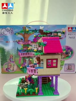 Friends City Tree House Summer Holiday Villa Castle Building Blocks Sets Garden Model DIY Toys Kids Girl Boy Child Birthday Gift