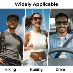 HiBloks Matte Frame Polorized Clip For Ray-Ban Meta Wayfarer RW4006/RW4012 (Gen 2) Smart Glasses Size M 50-22 Matte Black Lenses
