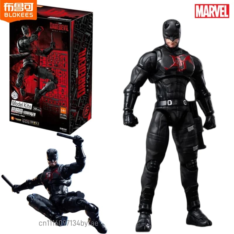 BLOKEES New Marvel Building Blocks Man Beyond Edition Daredevil Theater Assembled Model Figurines Toy Collection Gifts