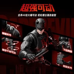 BLOKEES New Marvel Building Blocks Man Beyond Edition Daredevil Theater Assembled Model Figurines Toy Collection Gifts