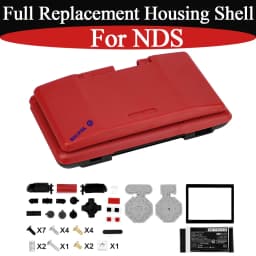 New For NDS Red Full Housing Shell Cover with Buttons Replacement Housing Shell Full Repair Parts Kit Case For NDS Accessories
