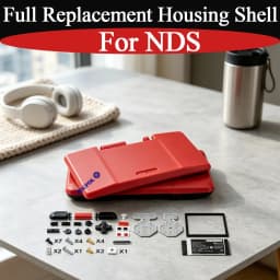 New For NDS Red Full Housing Shell Cover with Buttons Replacement Housing Shell Full Repair Parts Kit Case For NDS Accessories