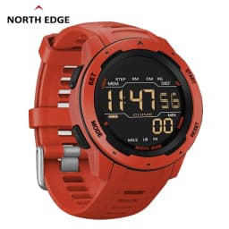 NORTH EDGE Mens Digital Watch Women Sportswatch Dual Time Running Pedometer Countdown Waterproof 50m Alarm Military Clock