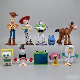 Hot Sale 10pcs Movie Cartoon Toy Story 5 Jessie Woody Buzz Lightyear Forky Lilypad Smarty Pants Action Figure Model Toys Gifts