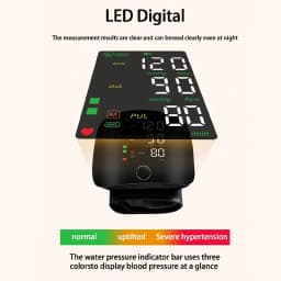 Rechargeable Blood Pressure Monitor 2 Users Medical Tonometer Wrist Cuff Digital Irregular Pulse Heart Rate Tensiometer