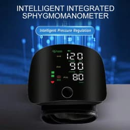 Rechargeable Blood Pressure Monitor 2 Users Medical Tonometer Wrist Cuff Digital Irregular Pulse Heart Rate Tensiometer
