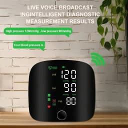 Rechargeable Blood Pressure Monitor 2 Users Medical Tonometer Wrist Cuff Digital Irregular Pulse Heart Rate Tensiometer