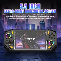 AISLPC RG52 MINI Handheld Game Console 5.5" IPS Screen 2.4 WIFI 22000+Games RK3562 Chip Dual System Portable Pocket Video Player