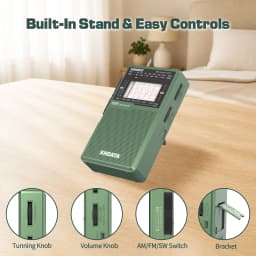 XHDATA D226 Portable DSP Radio AM FM SW Worldwide Receiver USB-C Rechargeable with Built-in Flashlight for Home Camping Outdoor