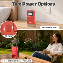 XHDATA D226 Portable DSP Radio AM FM SW Worldwide Receiver USB-C Rechargeable with Built-in Flashlight for Home Camping Outdoor