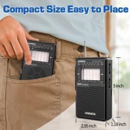 XHDATA D226 Portable DSP Radio AM FM SW Worldwide Receiver USB-C Rechargeable with Built-in Flashlight for Home Camping Outdoor
