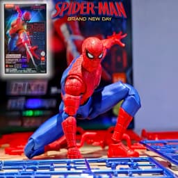 In Stock Blokees Spiderman Brand New Day Series Action Figures Toy Collection Assembly Model Kit Gifts Toys Gift