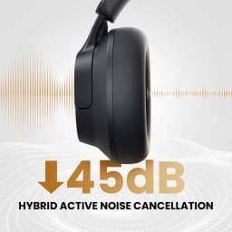 HAYLOU FlowLoop S33 Wireless Headphones Over Ear Bluetooth Earphones 45dB Active Noise Cancellation Hi-Res LDAC 100h Playtime