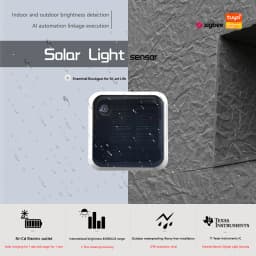 Tuya Zigbee Solar Light Sensor Waterproof IP65 Outdoor Brightness Detection Real Time Luminance Sensor Easy To Install