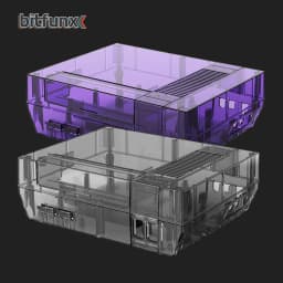 Bitfunx Transparent Game Console Replacement Shell Protective Housing Accessories For NES Nintendo Entertainment System Console