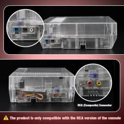 Bitfunx Transparent Game Console Replacement Shell Protective Housing Accessories For NES Nintendo Entertainment System Console