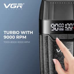 VGR Hair Trimmer Professional Hair Cutting Machine 9000 RPM Barber Shaver Cordless Hair Clipper LED Trimmer for Men V-640 S3