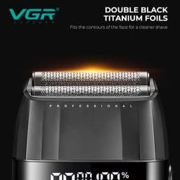 VGR Hair Trimmer Professional Hair Cutting Machine 9000 RPM Barber Shaver Cordless Hair Clipper LED Trimmer for Men V-640 S3